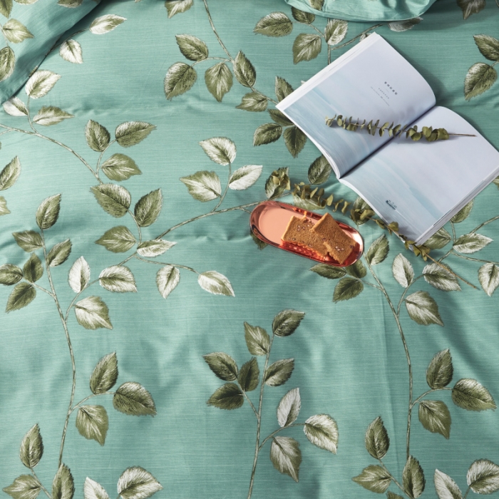 91家纺网 家纺一手货源 找家纺 棉生活 高端系列60长绒棉四件套床单款蔓蔓