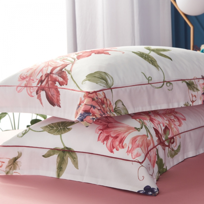 91家纺网 家纺一手货源 找家纺 棉生活 高端系列60长绒棉四件套床单款 安娜