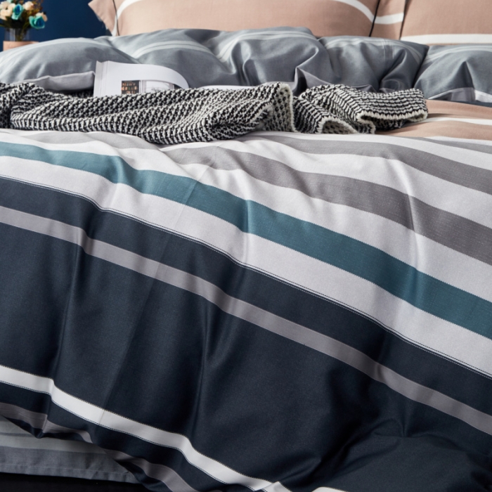 91家纺网 家纺一手货源 找家纺 棉生活 高端系列60长绒棉四件套床单款 布拉格