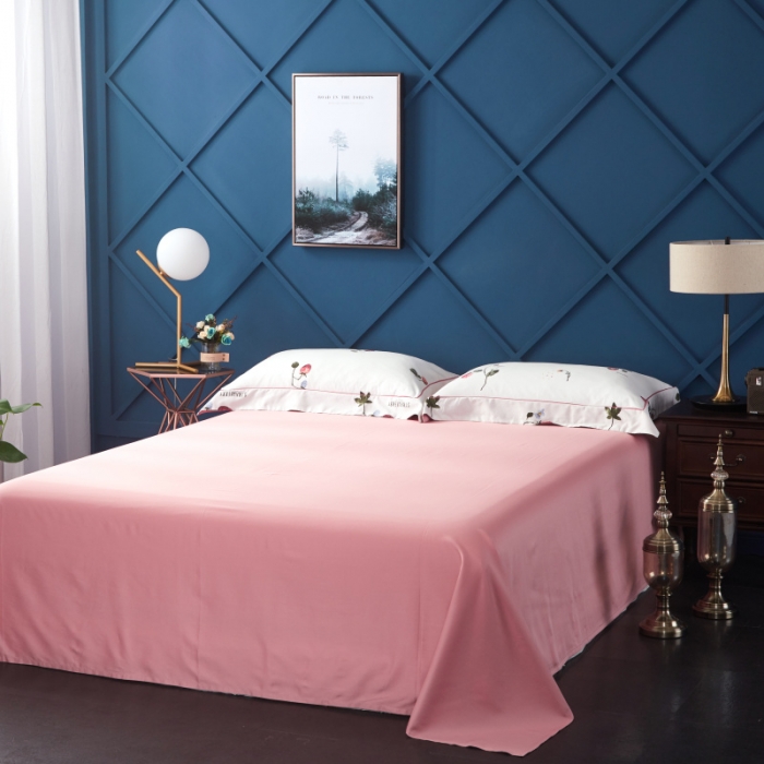 91家纺网 家纺一手货源 找家纺 棉生活 高端系列60长绒棉四件套床单款恋夏