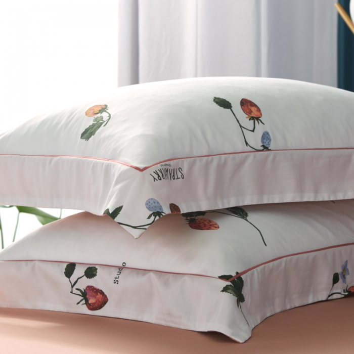 91家纺网 家纺一手货源 找家纺 棉生活 高端系列60长绒棉四件套床单款恋夏