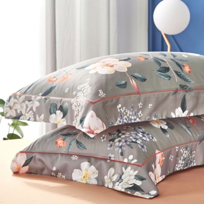 91家纺网 家纺一手货源 找家纺 棉生活 高端系列60长绒棉四件套床单款蔓枝