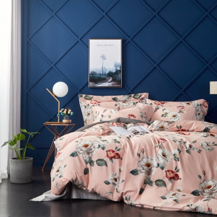 棉生活 高端系列60长绒棉四件套床单款莫娜