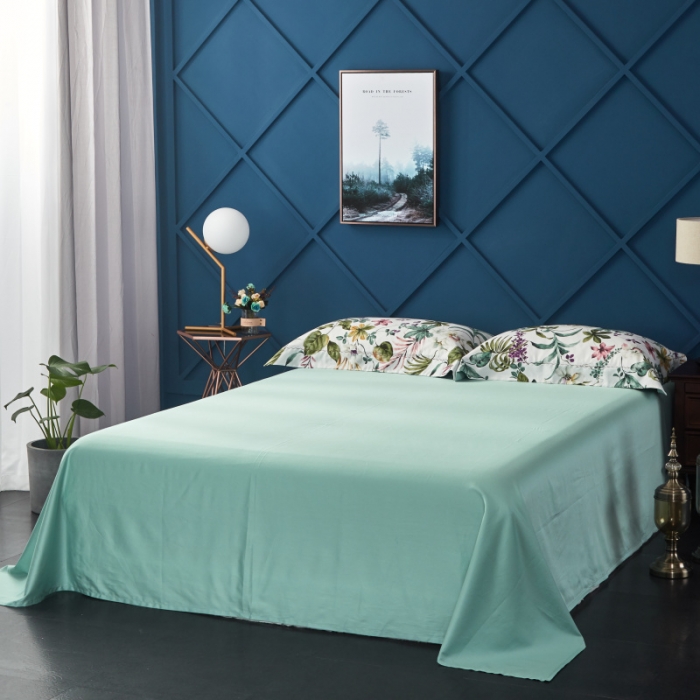 91家纺网 家纺一手货源 找家纺 棉生活 高端系列60长绒棉四件套床单款夏威夷