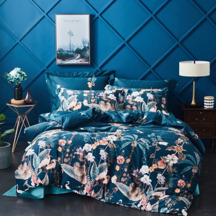 棉生活 高端系列60长绒棉四件套床单款亚瑟