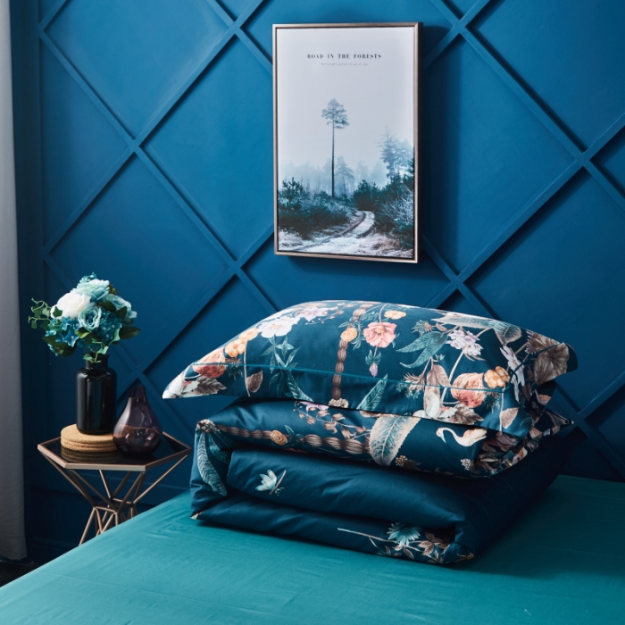 91家纺网 家纺一手货源 找家纺 棉生活 高端系列60长绒棉四件套床单款亚瑟