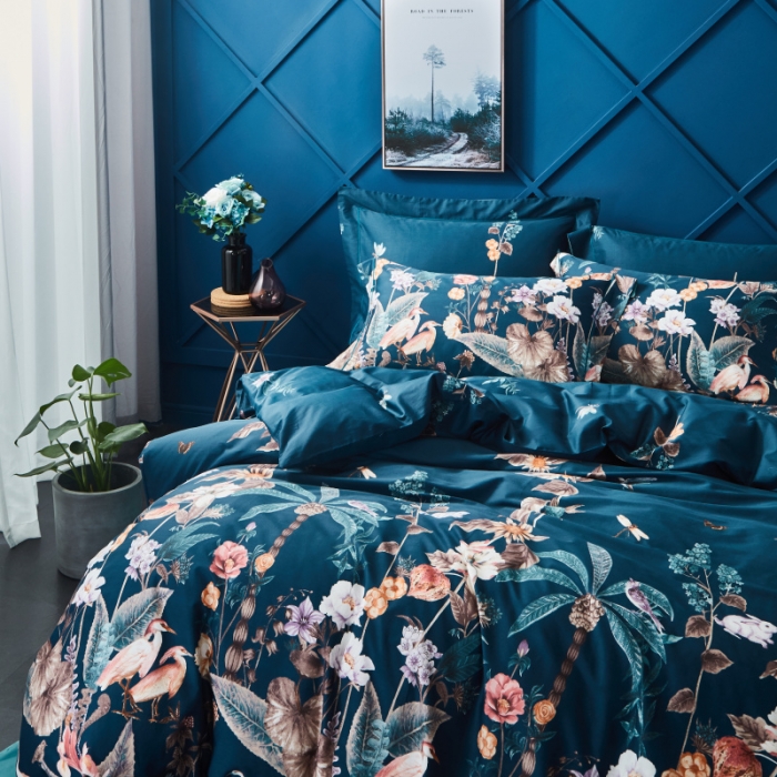 91家纺网 家纺一手货源 找家纺 棉生活 高端系列60长绒棉四件套床单款亚瑟