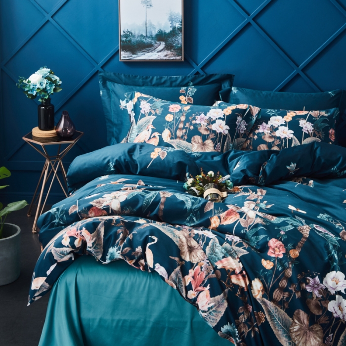 91家纺网 家纺一手货源 找家纺 棉生活 高端系列60长绒棉四件套床单款亚瑟