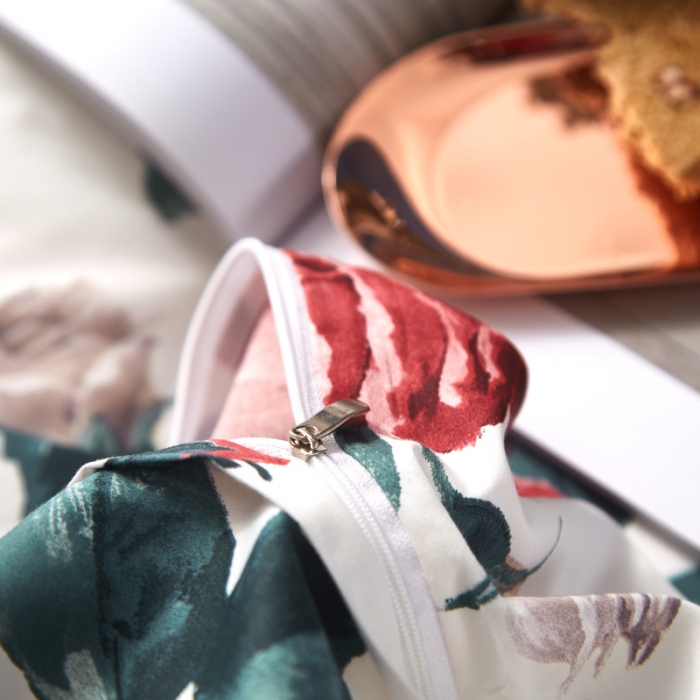 91家纺网 家纺一手货源 找家纺 棉生活 高端系列60长绒棉四件套床单款伊娜-白