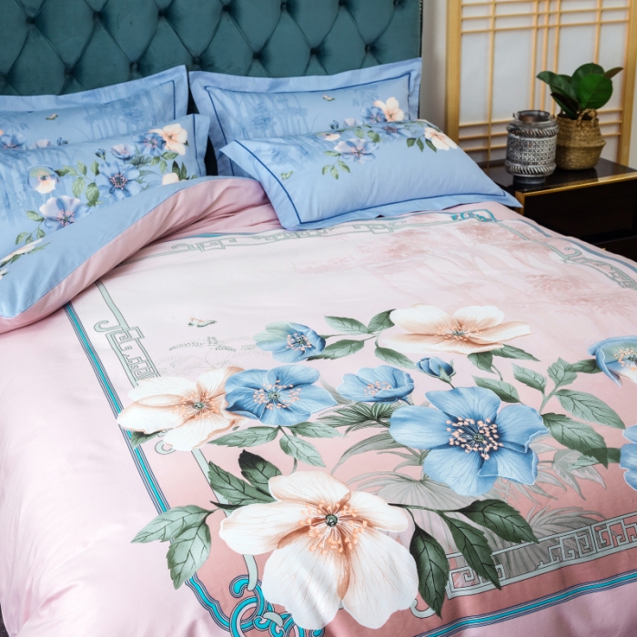 91家纺网 家纺一手货源 找家纺 （总）棉生活 2019年春夏大版全棉四件套