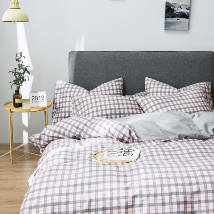 91家纺网 家纺一手货源 找家纺 棉生活 小清新休闲简约风 粉调