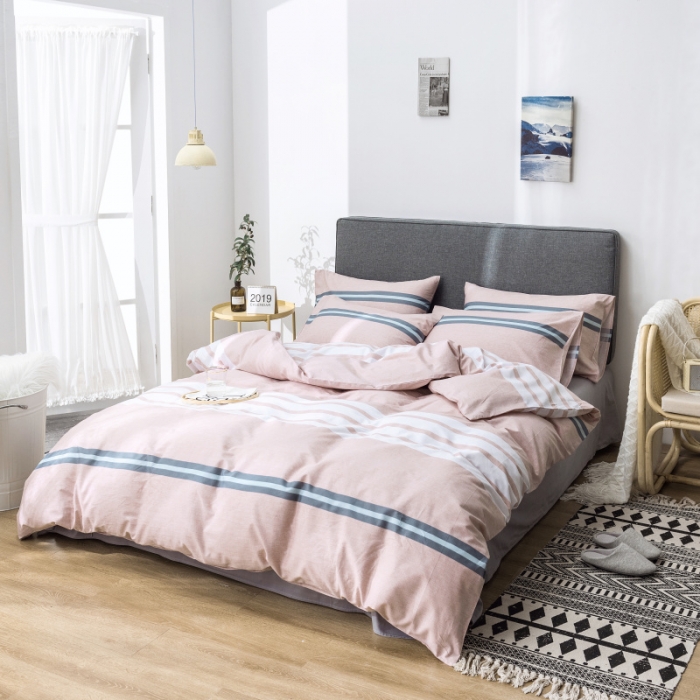 91家纺网 家纺一手货源 找家纺 棉生活 小清新休闲简约风 时尚秀场粉