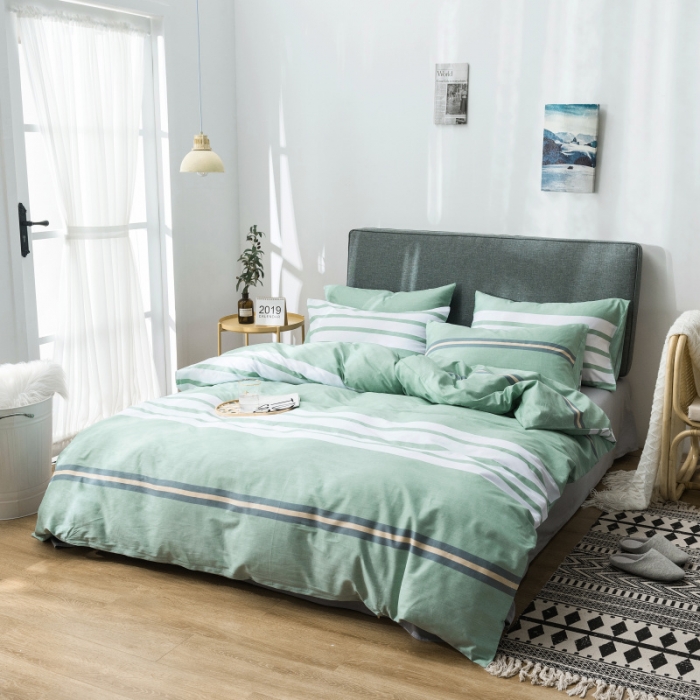 91家纺网 家纺一手货源 找家纺 棉生活 小清新休闲简约风 时尚秀场绿