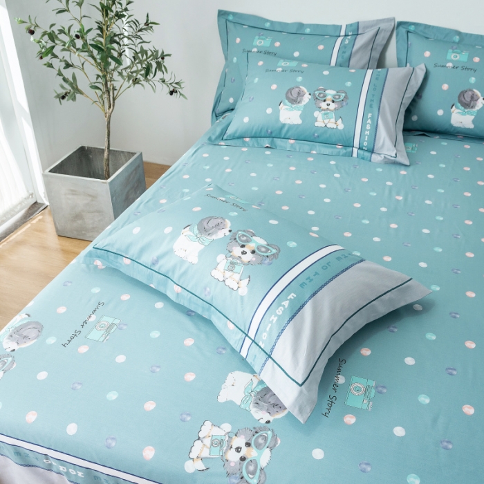 91家纺网 家纺一手货源 找家纺 棉生活 2019年春夏大版全棉四件套 萌趣