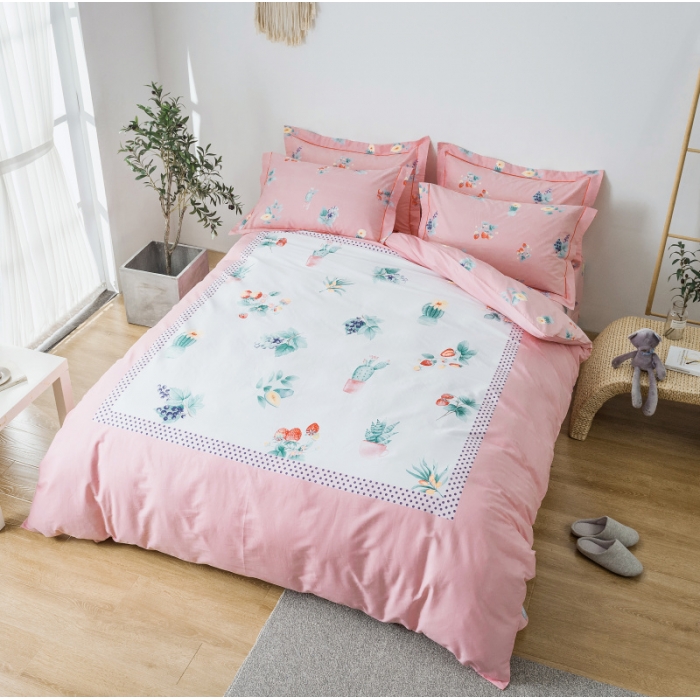 91家纺网 家纺一手货源 找家纺 棉生活 2019年春夏大版全棉四件套 秘密花镜