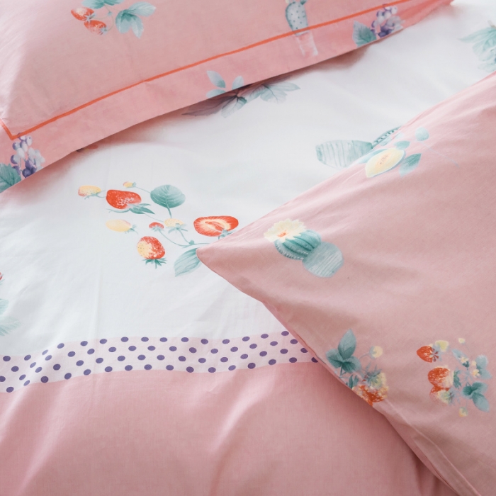 91家纺网 家纺一手货源 找家纺 棉生活 2019年春夏大版全棉四件套 秘密花镜