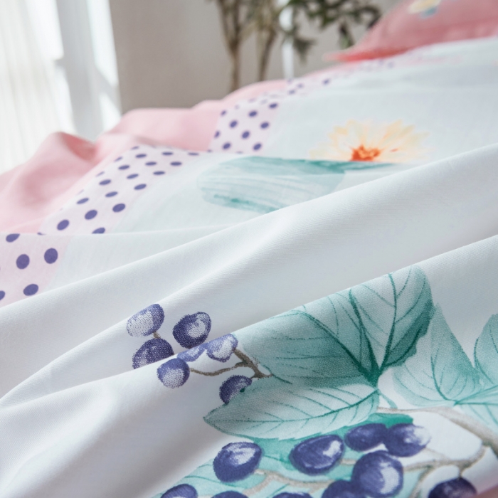 91家纺网 家纺一手货源 找家纺 棉生活 2019年春夏大版全棉四件套 秘密花镜