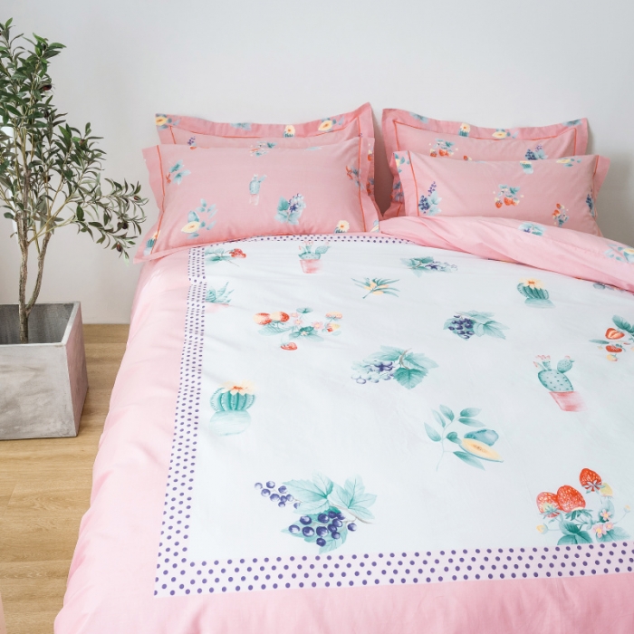 91家纺网 家纺一手货源 找家纺 棉生活 2019年春夏大版全棉四件套 秘密花镜