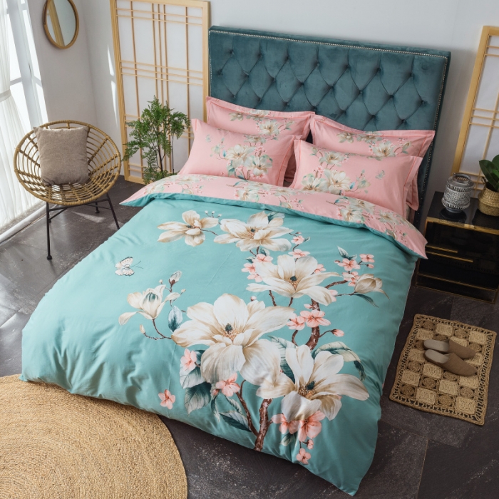 91家纺网 家纺一手货源 找家纺 棉生活 2019年春夏大版全棉四件套 香颂