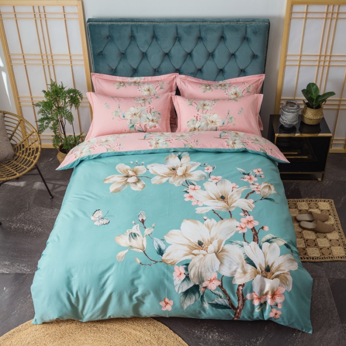 91家纺网 家纺一手货源 找家纺 棉生活 2019年春夏大版全棉四件套 香颂