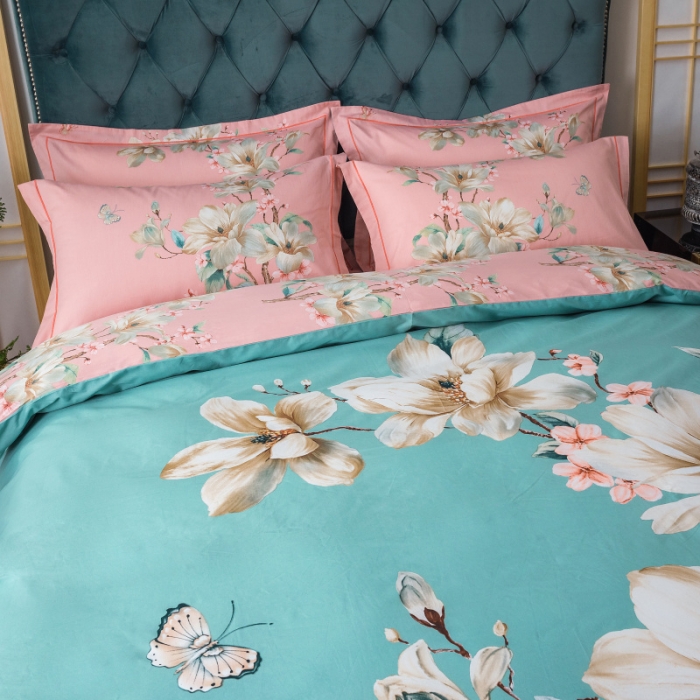 91家纺网 家纺一手货源 找家纺 棉生活 2019年春夏大版全棉四件套 香颂