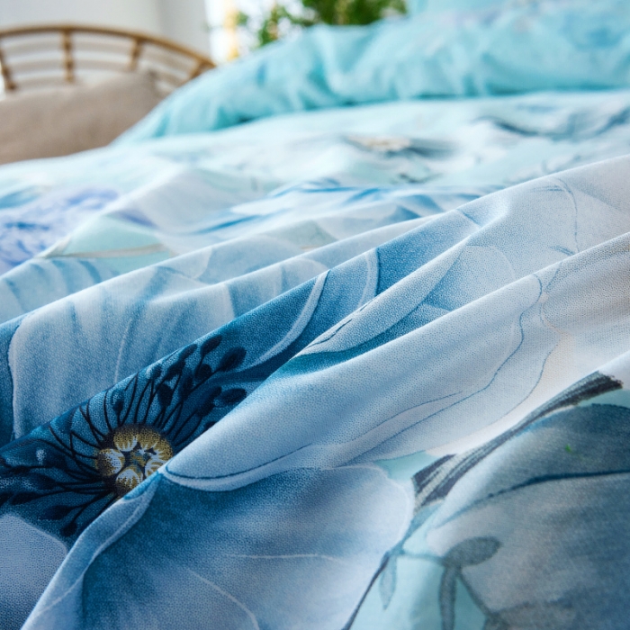 91家纺网 家纺一手货源 找家纺 棉生活 2019年春夏大版全棉四件套 颜沫