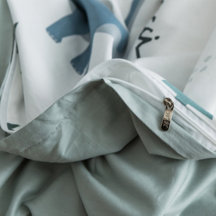 91家纺网 家纺一手货源 找家纺 （总）棉生活 2019新款13372萌系小清新四件套床笠款