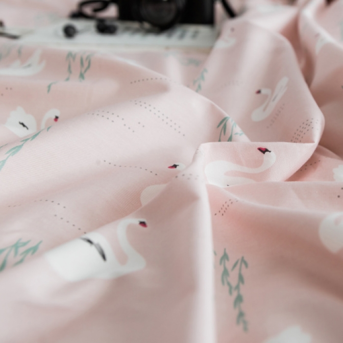 91家纺网 家纺一手货源 找家纺 棉生活 2019新款13372萌系小清新四件套 床单款 萌奇