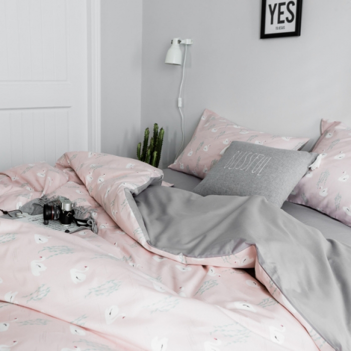 91家纺网 家纺一手货源 找家纺 棉生活 2019新款13372萌系小清新四件套 床单款 萌奇