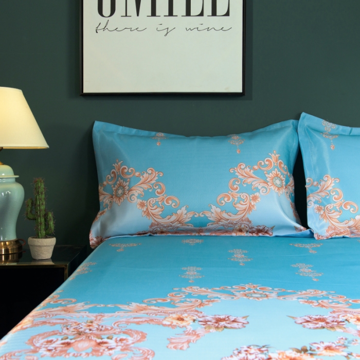 91家纺网 家纺一手货源 找家纺 （总）棉生活 2020春夏新品600D冰丝软凉席三件套