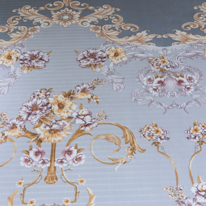 91家纺网 家纺一手货源 找家纺 棉生活 2020春夏新品600D冰丝软凉席三件套春之密语-紫