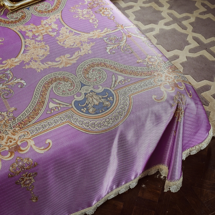 91家纺网 家纺一手货源 找家纺 棉生活 2020春夏新品600D冰丝软凉席三件套 小时光紫