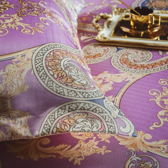 91家纺网 家纺一手货源 找家纺 棉生活 2020春夏新品600D冰丝软凉席三件套 小时光紫