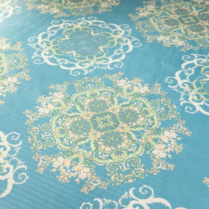 91家纺网 家纺一手货源 找家纺 棉生活 2020春夏新品600D冰丝软凉席三件套 子瑜-蓝