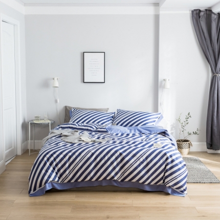 91家纺网 家纺一手货源 找家纺 （总）棉生活 2019新款轻奢简约系列四件套