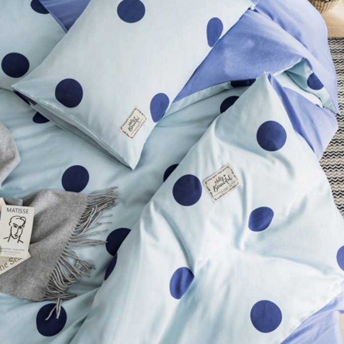 91家纺网 家纺一手货源 找家纺 棉生活 2019新款轻奢简约系列四件套 波利