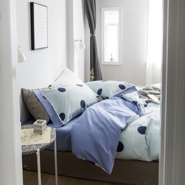 91家纺网 家纺一手货源 找家纺 棉生活 2019新款轻奢简约系列四件套 波利