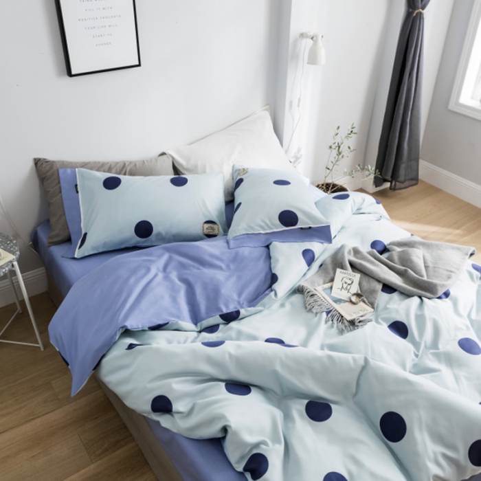 91家纺网 家纺一手货源 找家纺 棉生活 2019新款轻奢简约系列四件套 波利