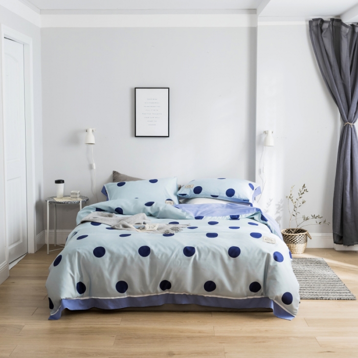 91家纺网 家纺一手货源 找家纺 棉生活 2019新款轻奢简约系列四件套 波利