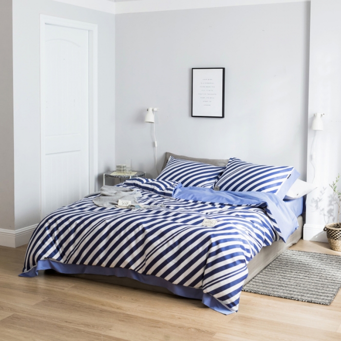 91家纺网 家纺一手货源 找家纺 棉生活 2019新款轻奢简约系列四件套 凯特