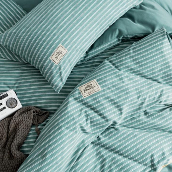 91家纺网 家纺一手货源 找家纺 棉生活 2019新款轻奢简约系列四件套 林恩