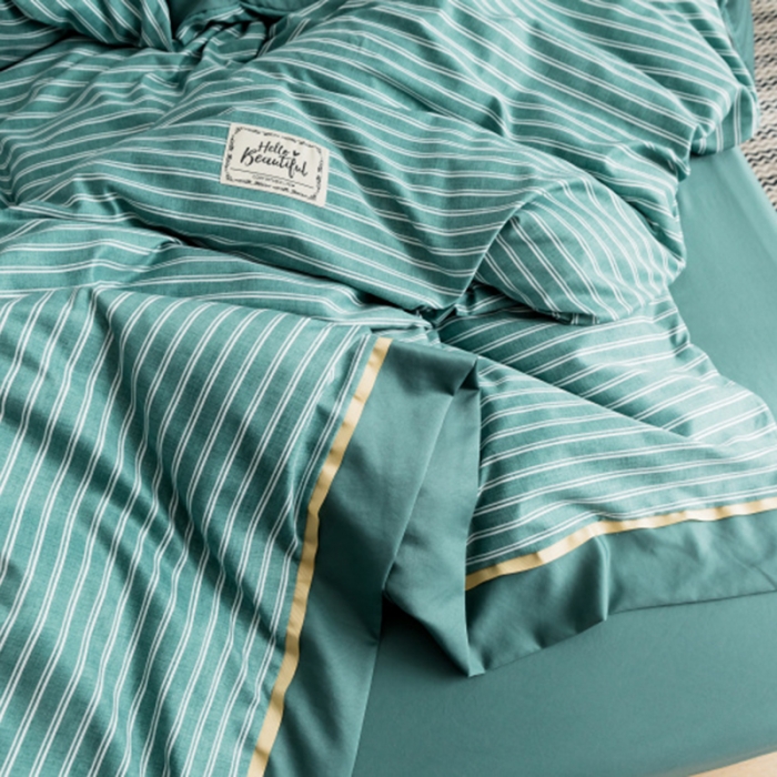 91家纺网 家纺一手货源 找家纺 棉生活 2019新款轻奢简约系列四件套 林恩