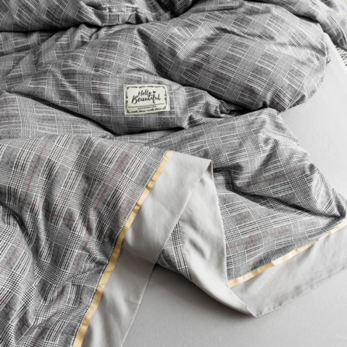 91家纺网 家纺一手货源 找家纺 棉生活 2019新款轻奢简约系列四件套 曼迪