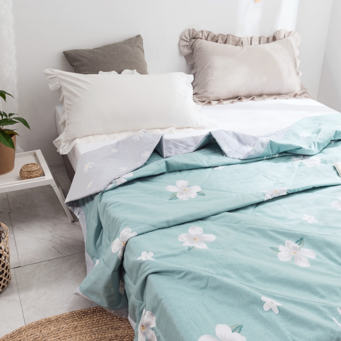 91家纺网 家纺一手货源 找家纺 棉生活 2019新款全棉棉花夏被 缤纷花朵