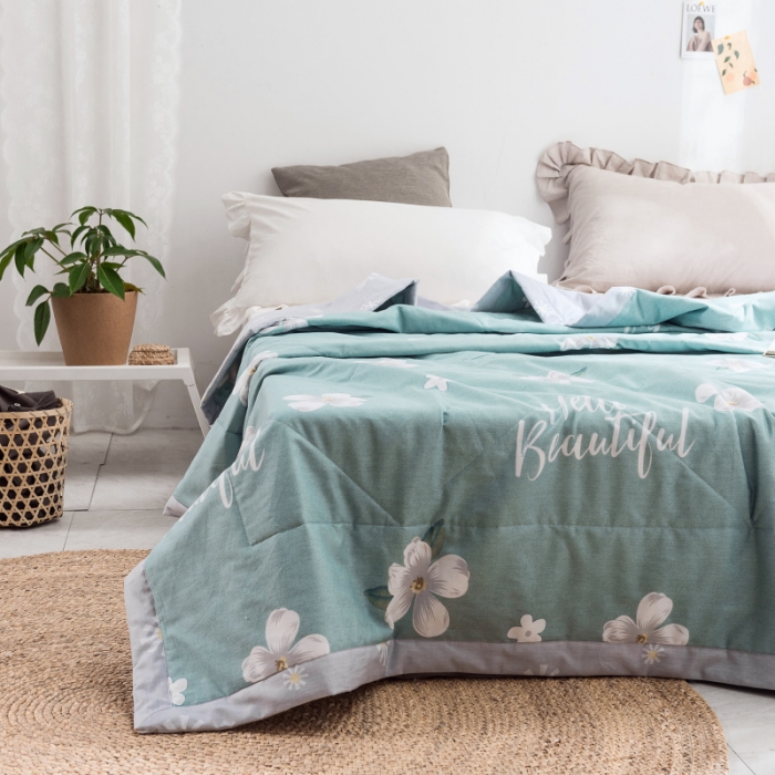 91家纺网 家纺一手货源 找家纺 棉生活 2019新款全棉棉花夏被 缤纷花朵