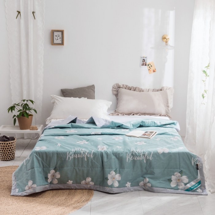 91家纺网 家纺一手货源 找家纺 棉生活 2019新款全棉棉花夏被 缤纷花朵