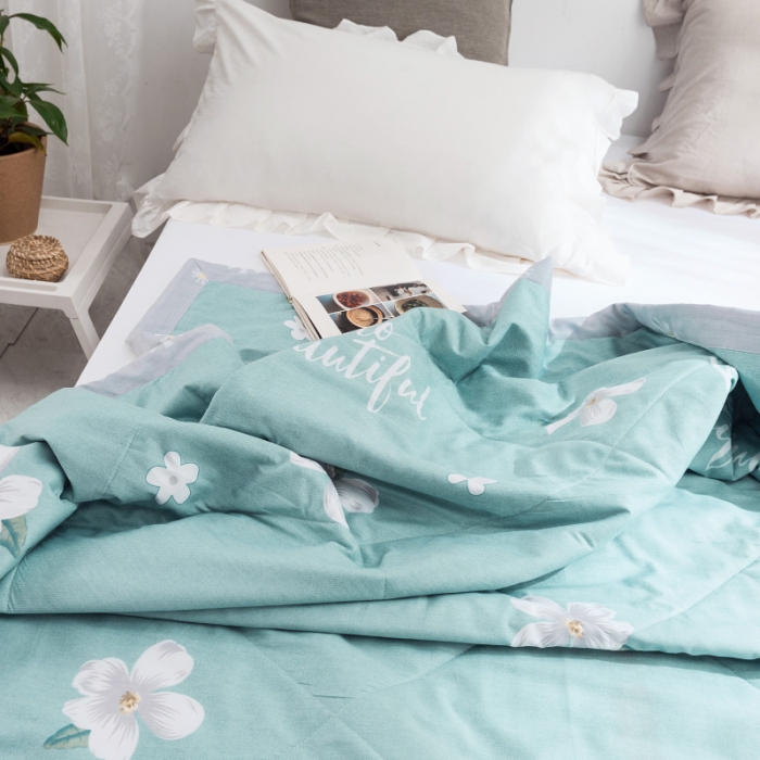 91家纺网 家纺一手货源 找家纺 棉生活 2019新款全棉棉花夏被 缤纷花朵