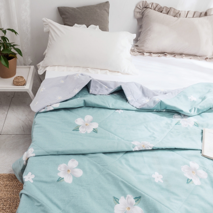 91家纺网 家纺一手货源 找家纺 棉生活 2019新款全棉棉花夏被 缤纷花朵