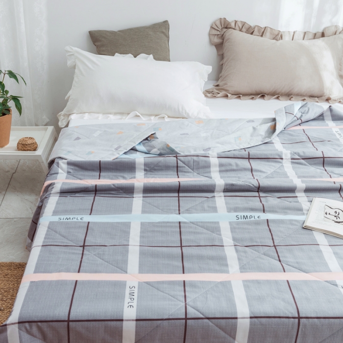 91家纺网 家纺一手货源 找家纺 棉生活 2019新款全棉棉花夏被 绅士咖