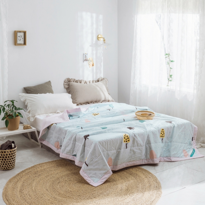 91家纺网 家纺一手货源 找家纺 棉生活 2019新款全棉棉花夏被 童话